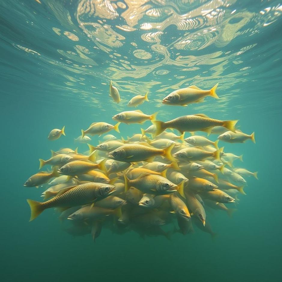 Dream : Catching a herd of fish in a dream