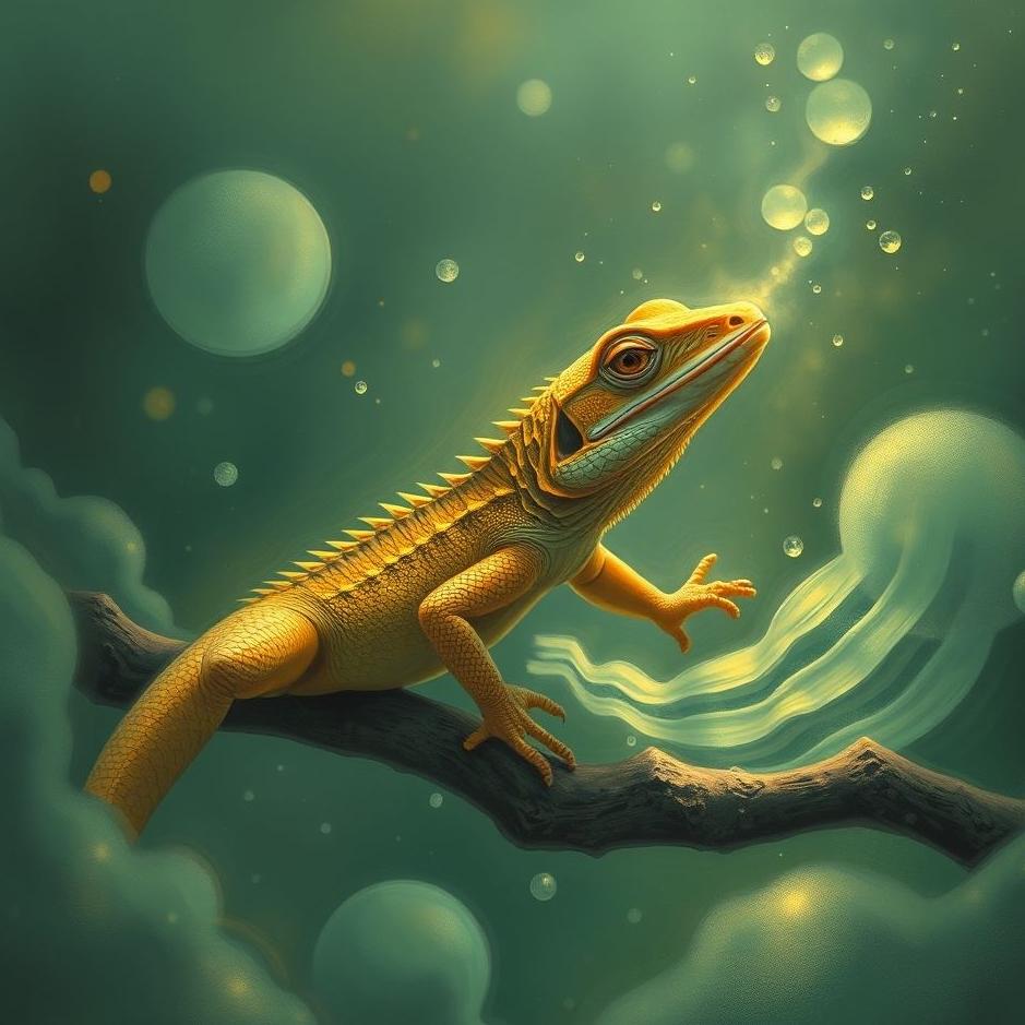 Dream : Catching a lizard in a dream