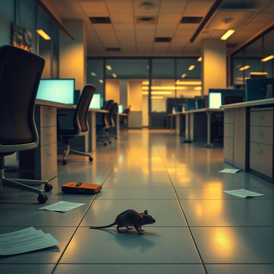Dream : Catching a mouse in your workplace in a dream