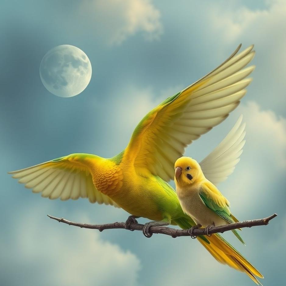 Dream : Catching a parrot and a budgie in a dream