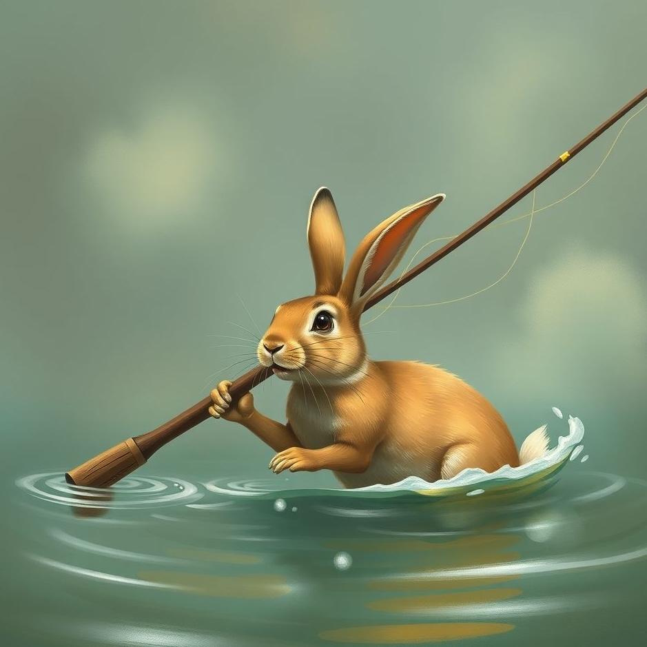 Dream : Catching a rabbit with a fishing rod in a dream