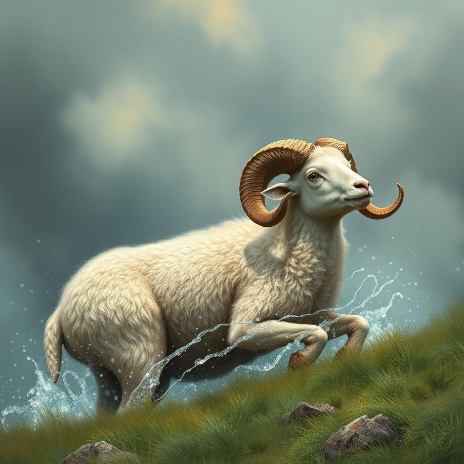 Dream : Catching a ram in a dream