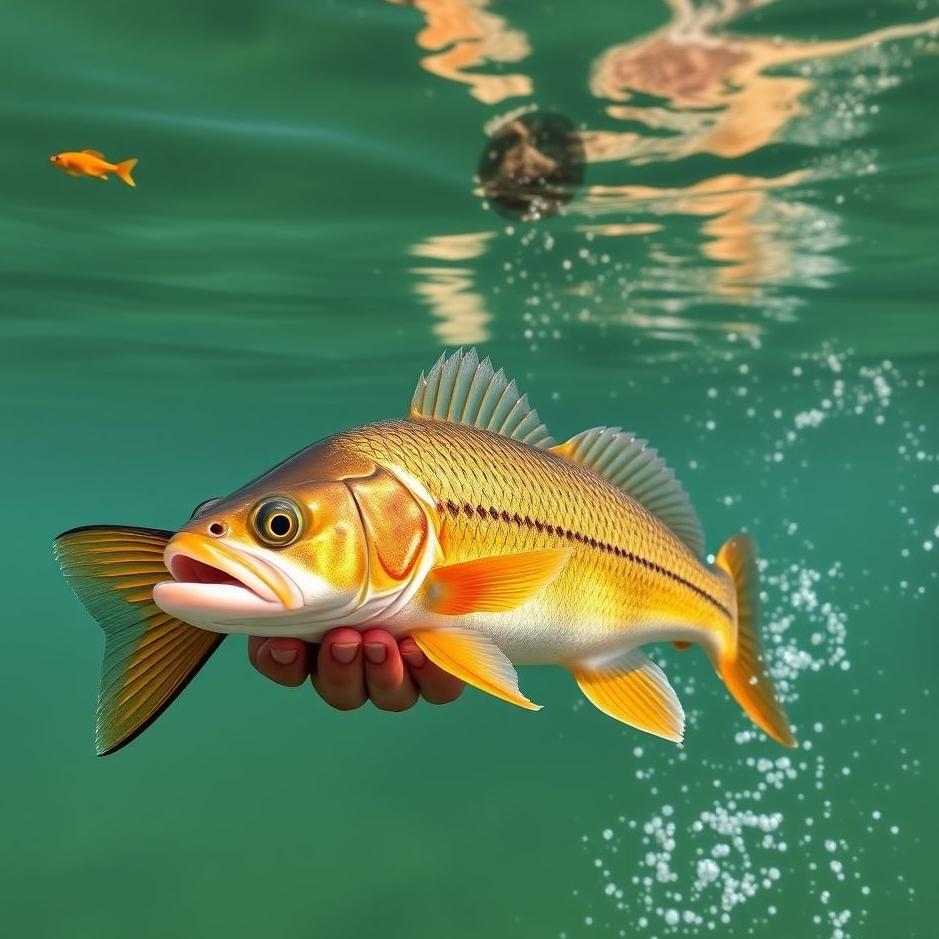 Dream : Catching a shiny fish