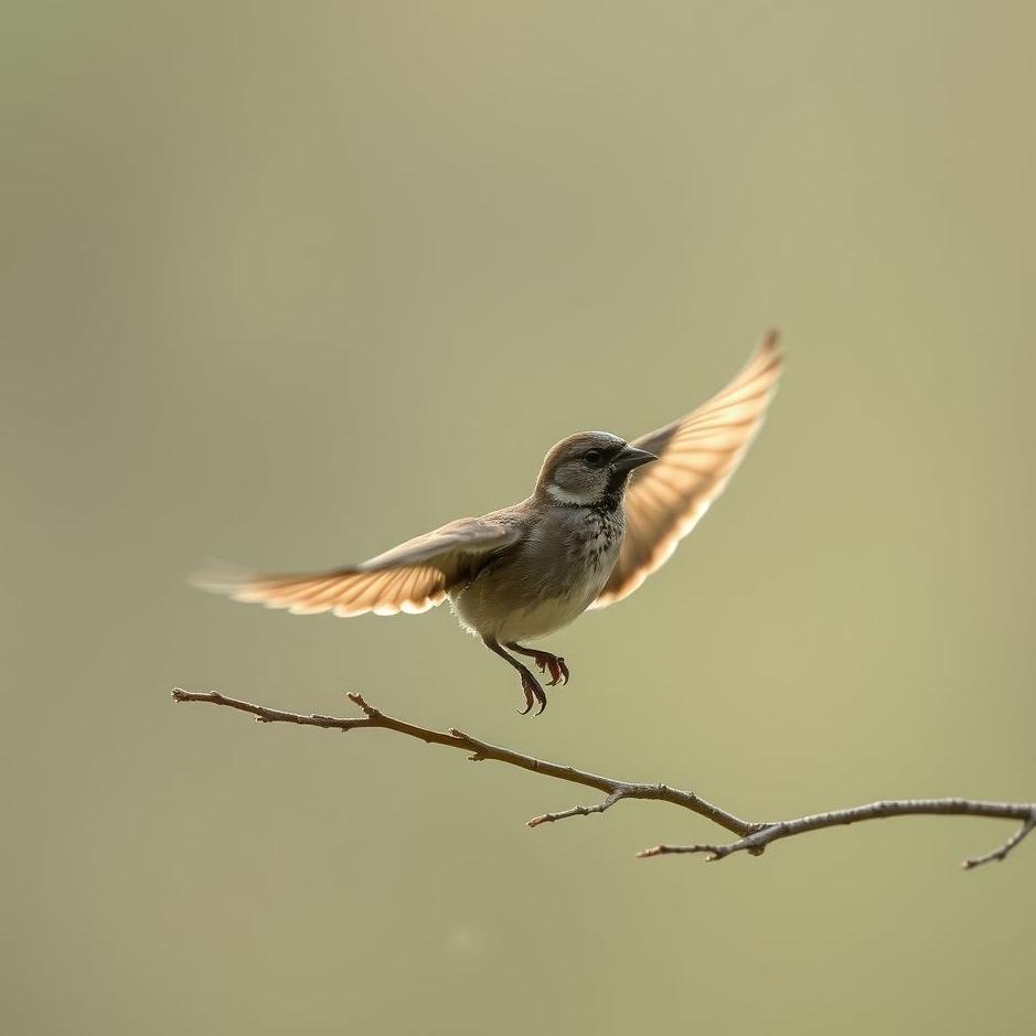 Dream : Catching a sparrow bird in a dream