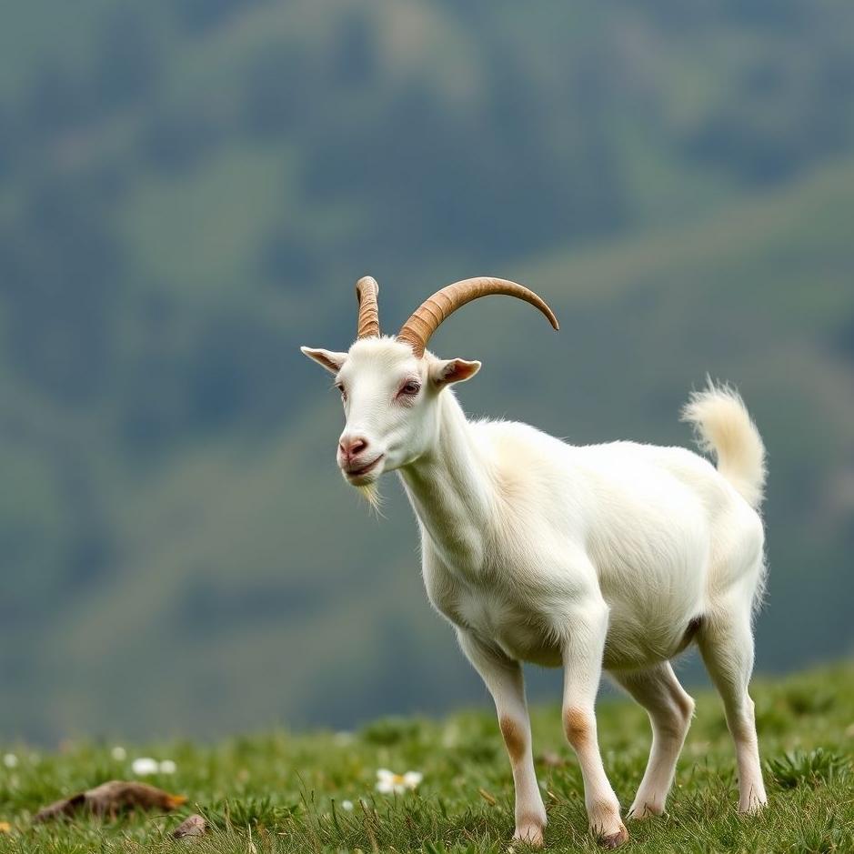 Dream : Catching a white goat 