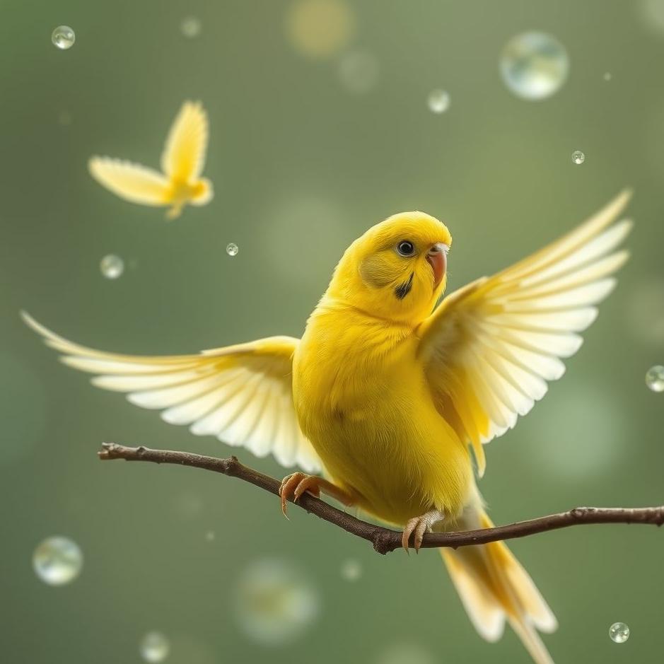 Dream : Catching a yellow budgie in a dream