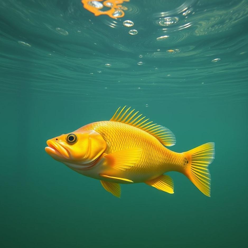 Dream : Catching a yellow fish in a dream