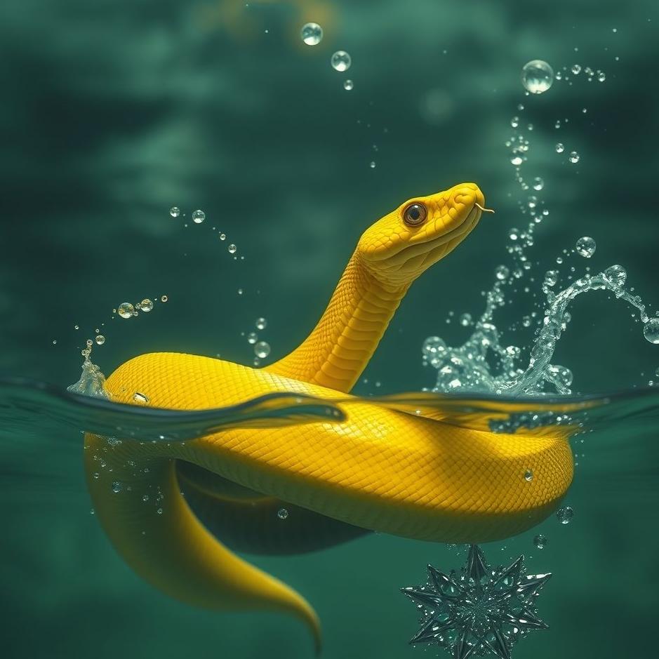 Dream : Catching a yellow snake in a dream