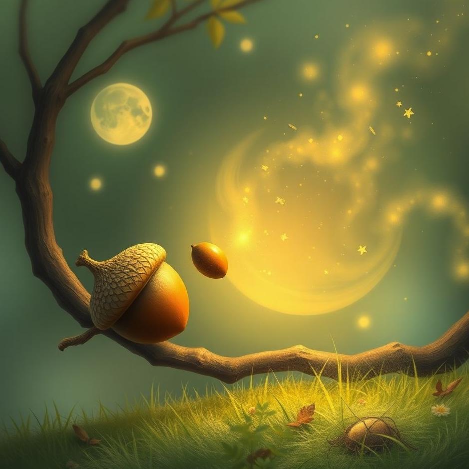 Dream : Catching an acorn in a dream