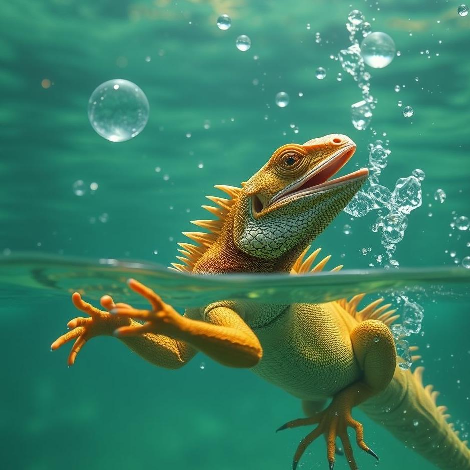 Dream : Catching an iguana in a dream