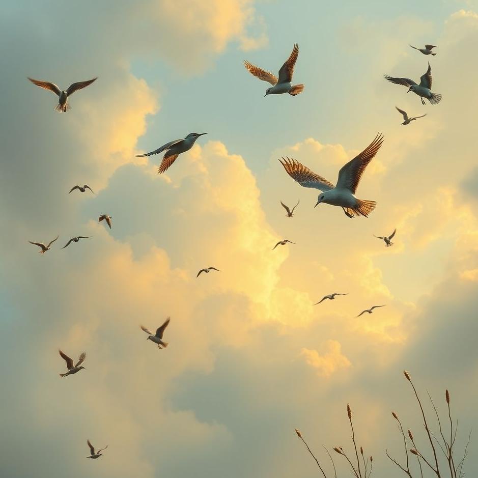 Dream : Catching birds in a dream