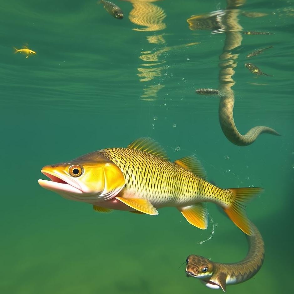 Dream : Catching fish and snakes