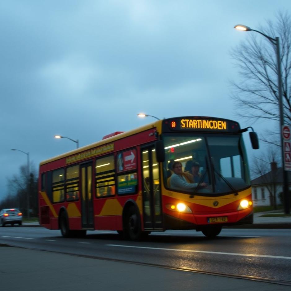 Dream : Catching the bus at the last minute in a dream