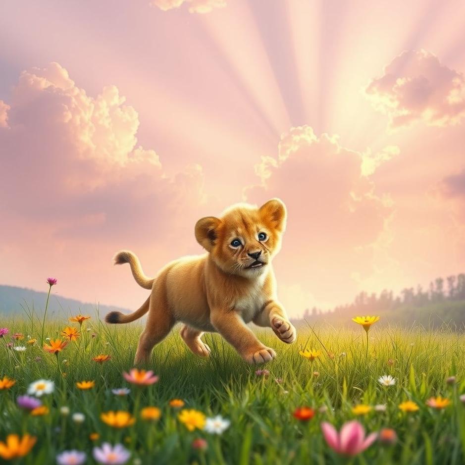 Dream : Catching the lion puppy in the dream