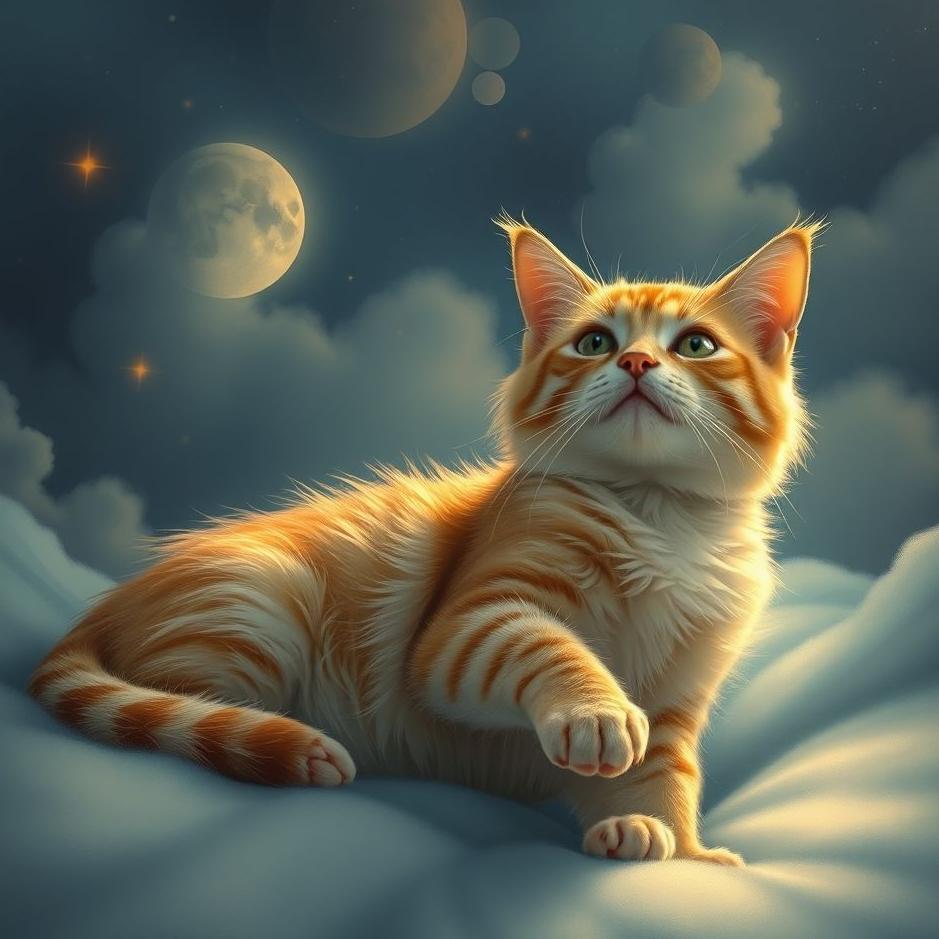 Dream : Cats on the foot in the dream