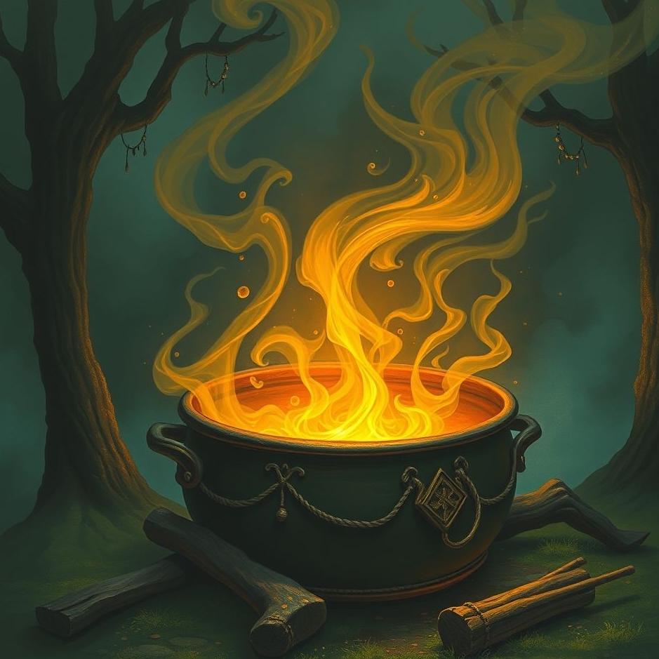Dream : Cauldron cooking in a dream