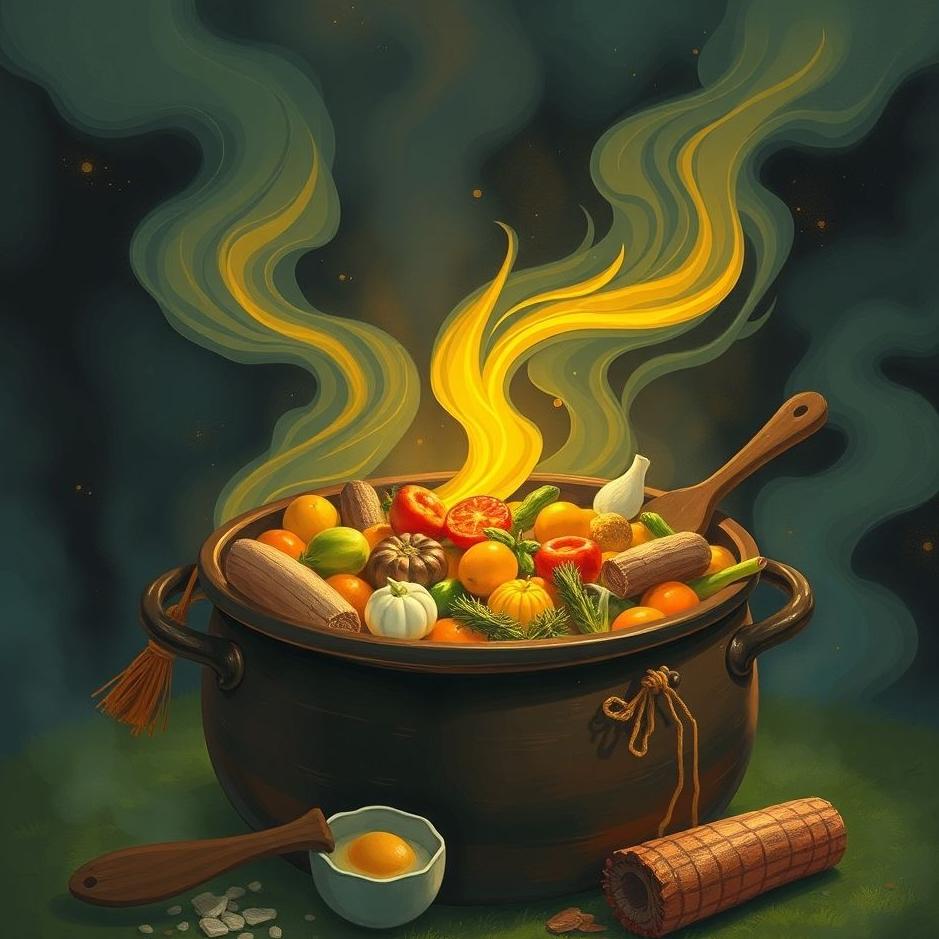 Dream : Cauldron full of food in a dream