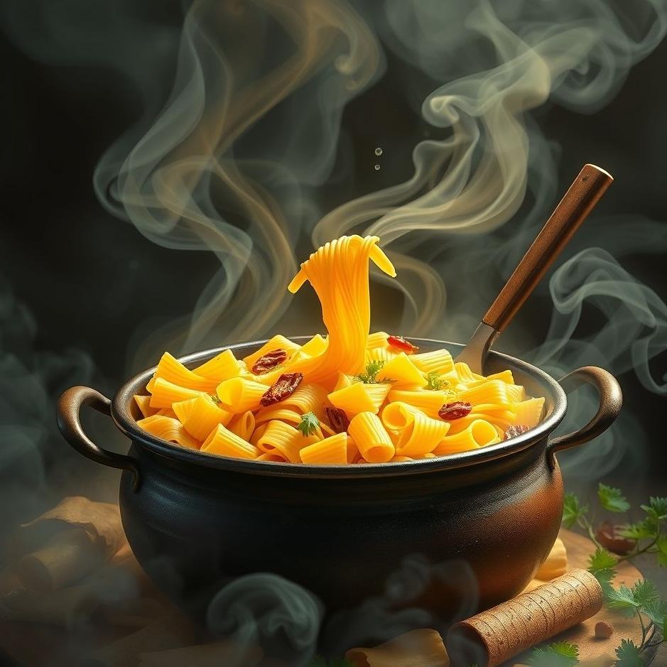 Dream : Cauldron full of pasta in a dream