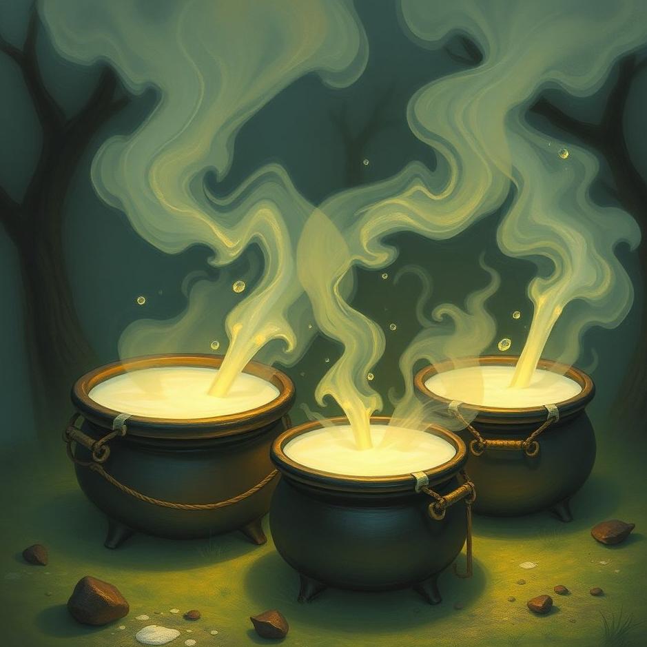 Dream : Cauldrons full of milk in a dream