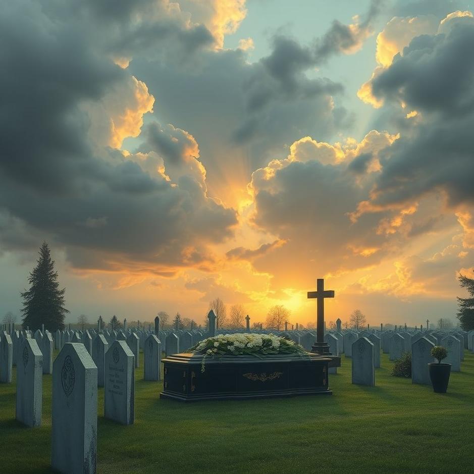 Dream : Cemetery and a funeral in a dream