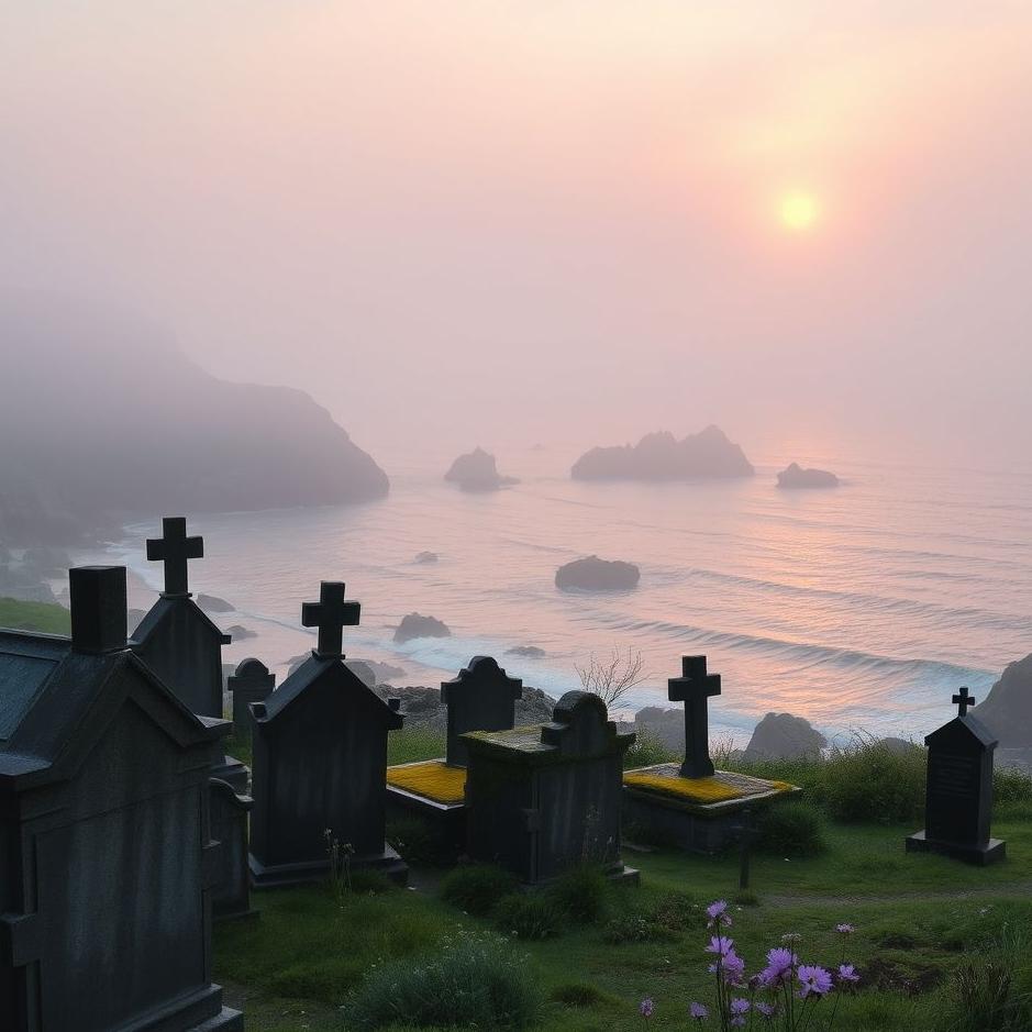 Dream : Cemetery and the sea in a dream