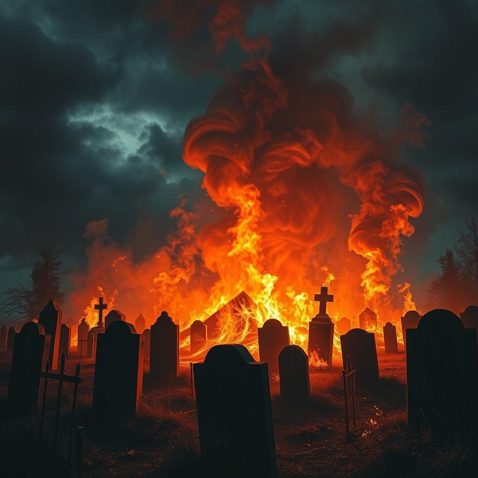 Dream : Cemetery fire in a dream