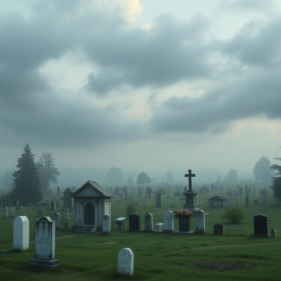 Dream : Cemetery from afar in a dream
