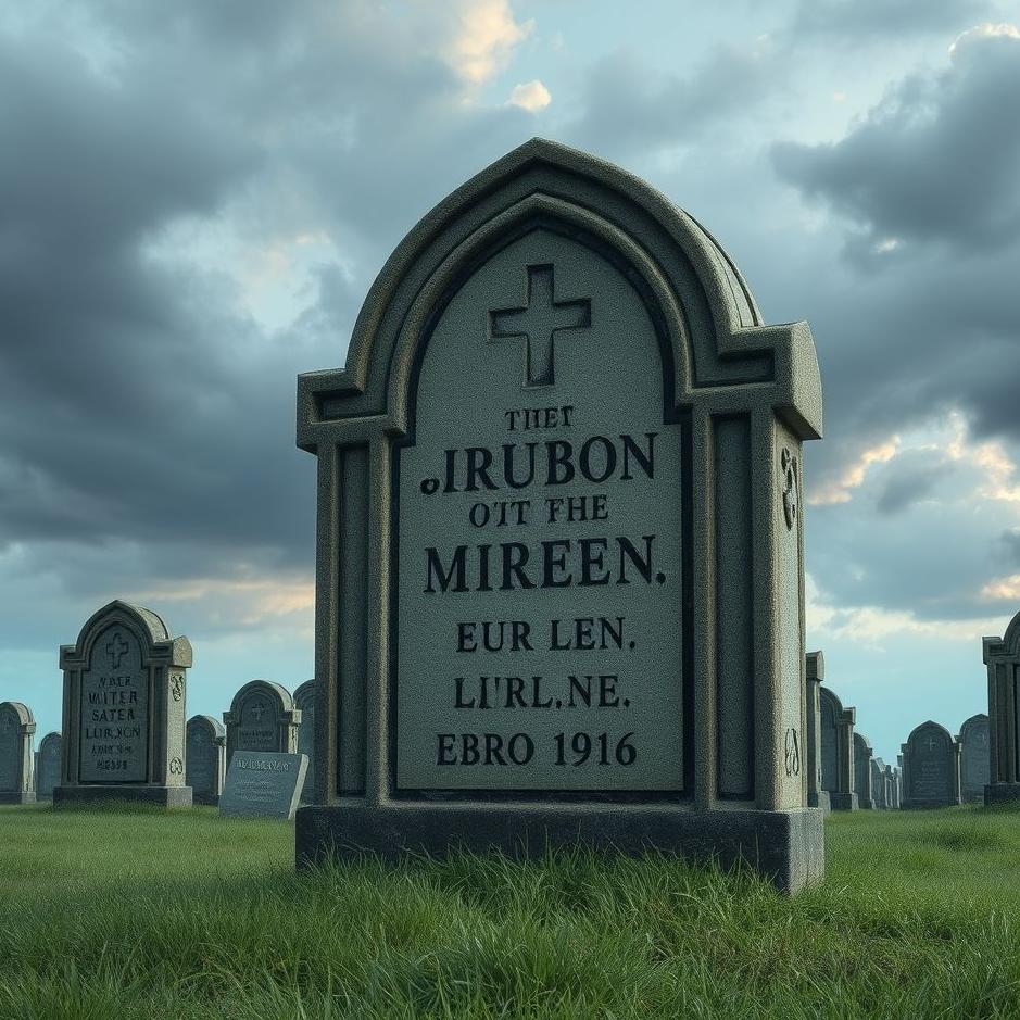 Dream : Cemetery stone in a dream