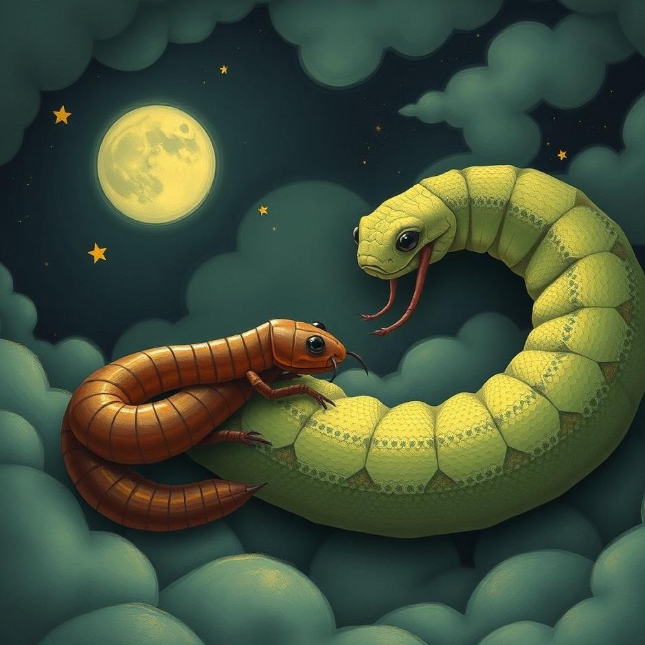 Dream : Centipede and a snake in a dream