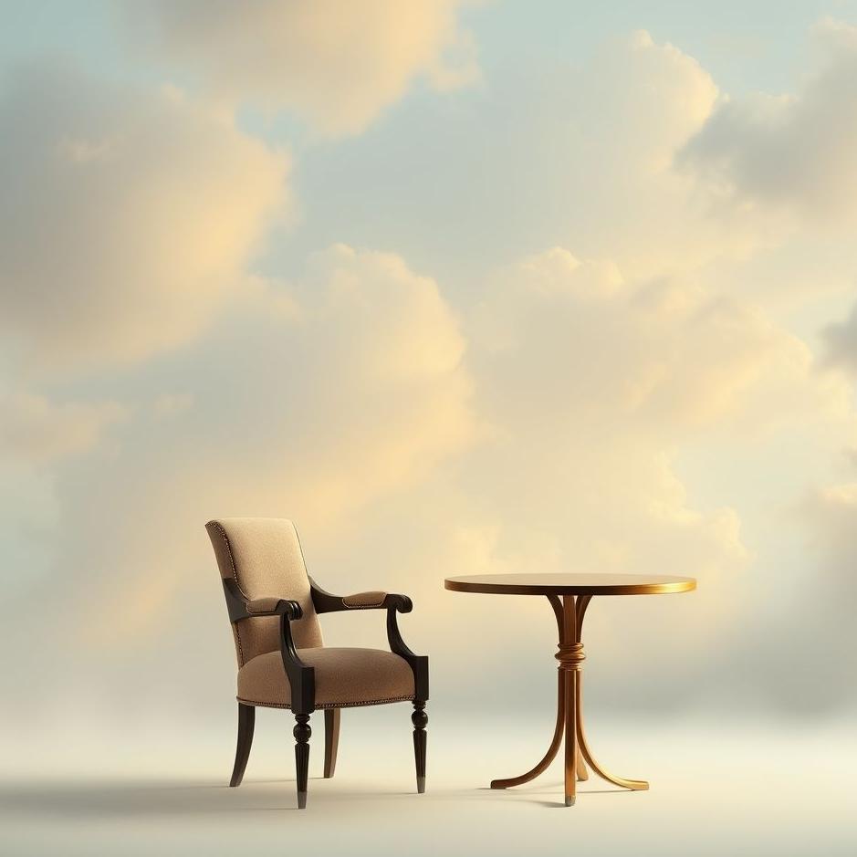Dream : Chair and a table in a dream