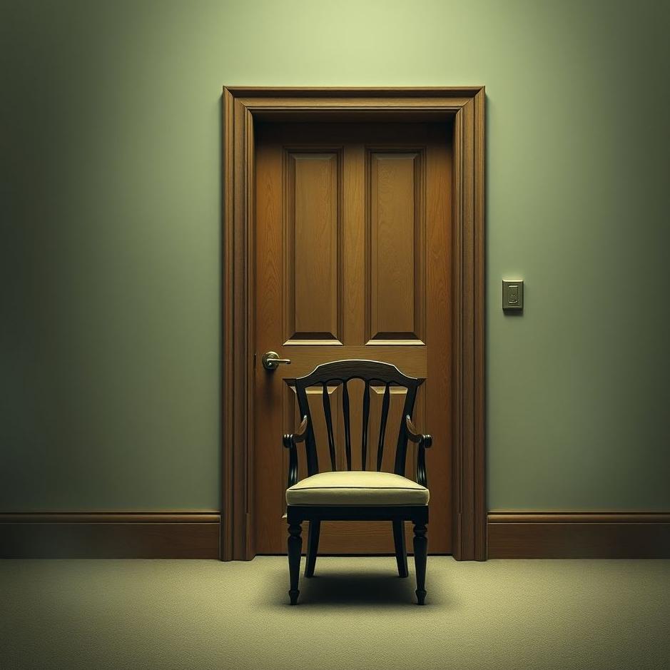 Dream : Chair in front of a door in a dream