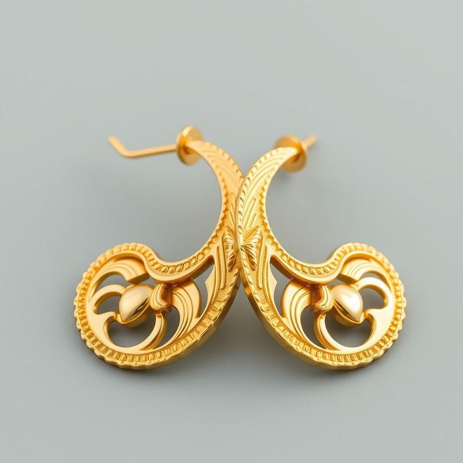 Dream : Challenge gold earrings in the dream