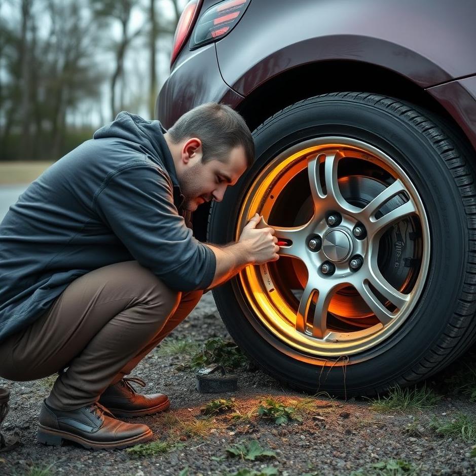Dream : Changing the car tire in the dream