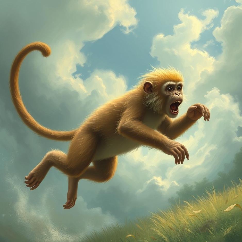 Dream : Chaseing away a monkey in a dream