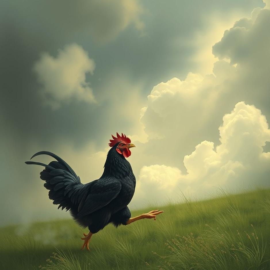 Dream : Chasing a black chicken in a dream