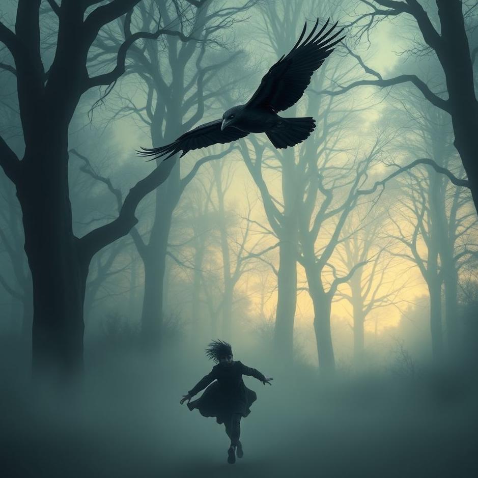 Dream : Chasing a black crow in a dream