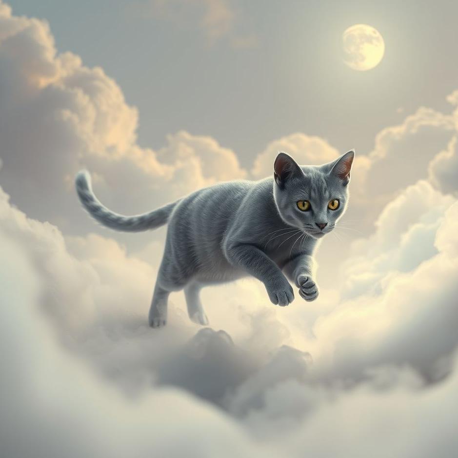 Dream : Chasing a gray cat in a dream