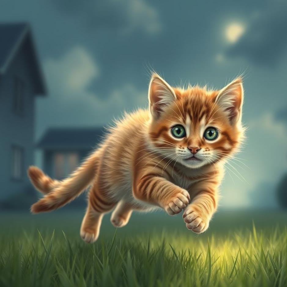 Dream : Chasing a kitten from home in a dream