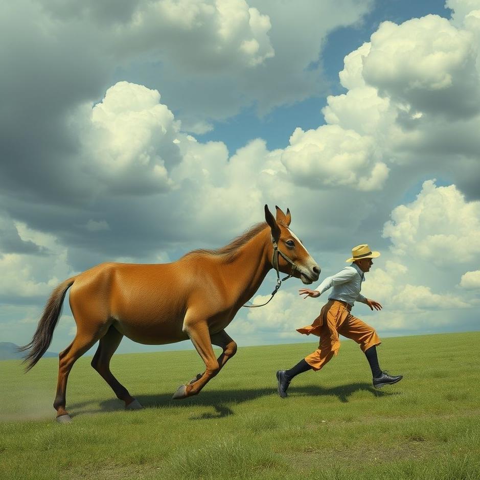 Dream : Chasing a mule in a dream