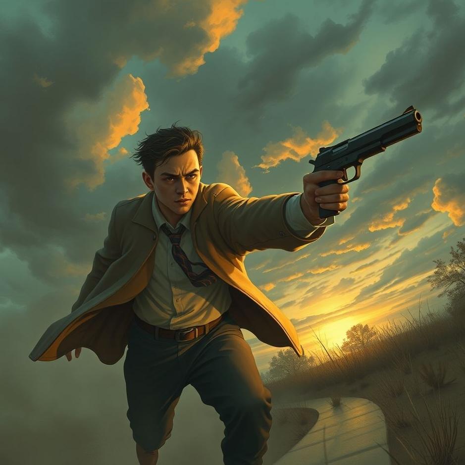 Dream : Chasing a thief with a gun in your dream