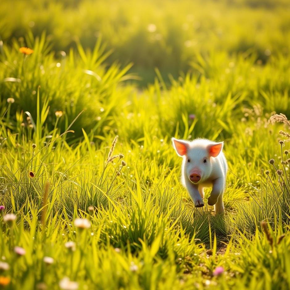 Dream : Chasing a white pig 