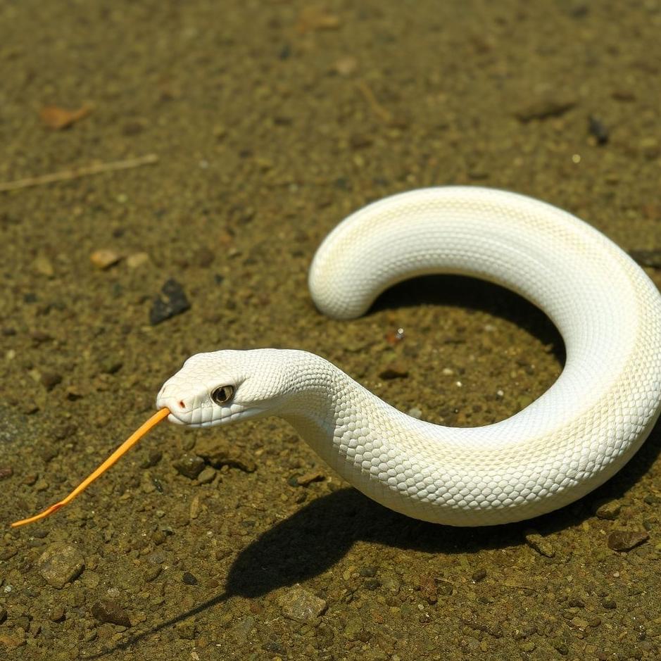 Dream : Chasing a white snake 