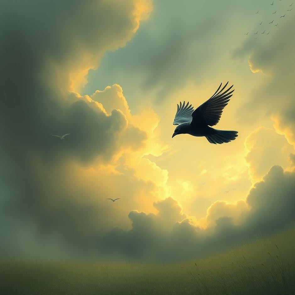 Dream : Chasing away a crow in a dream