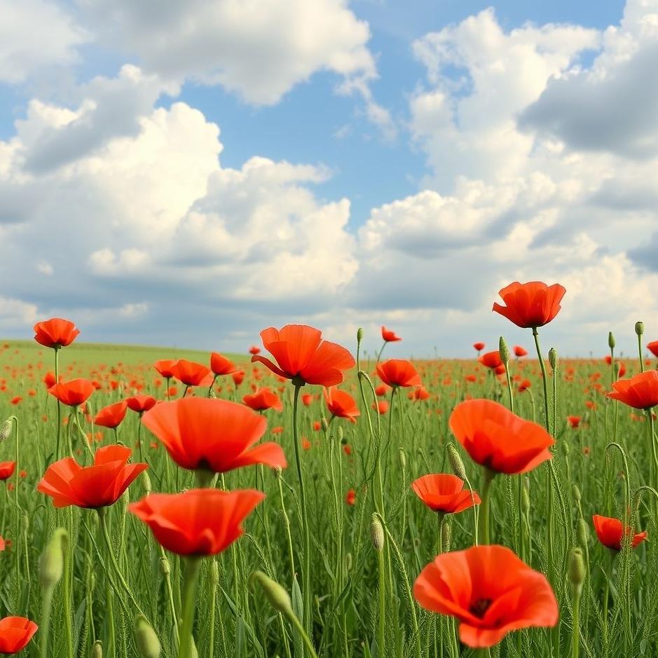 Dream : Chasing poppies in your dream