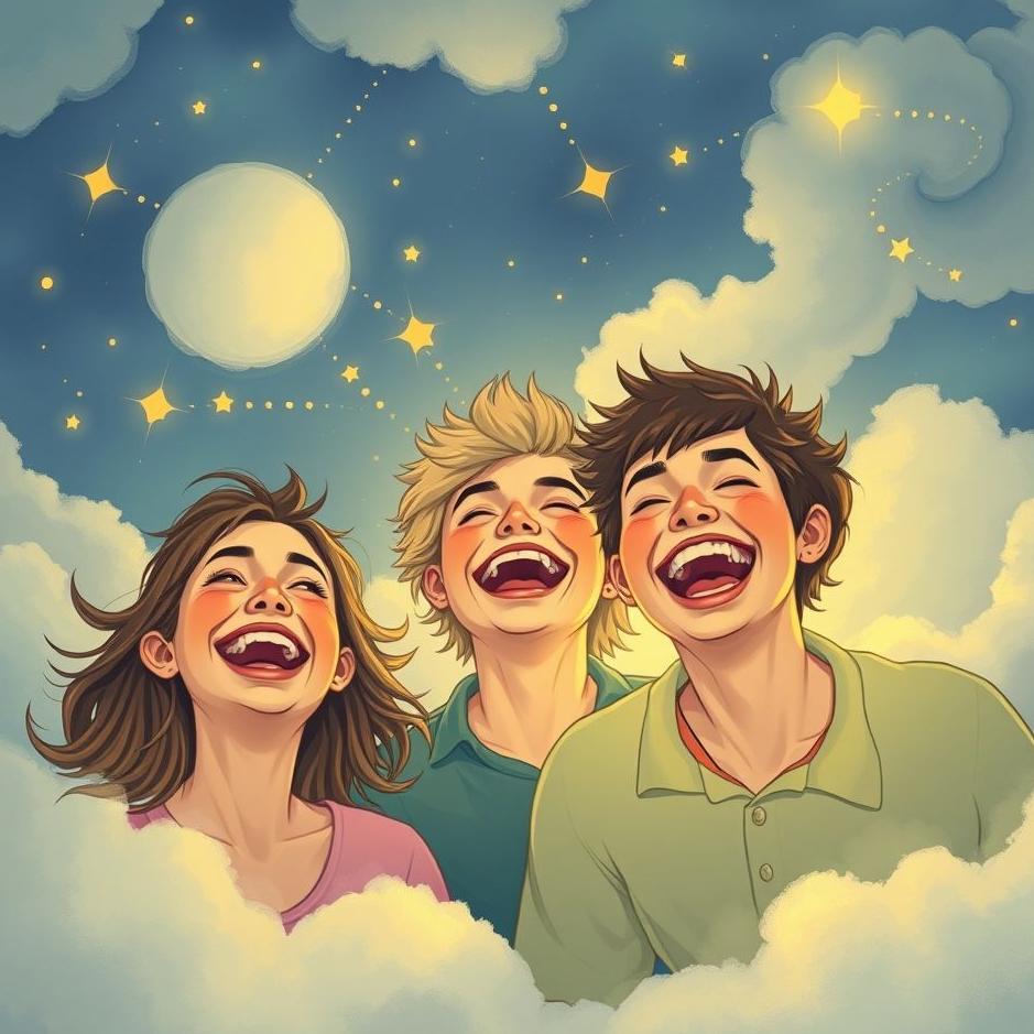 Dream : Cheerful people in a dream