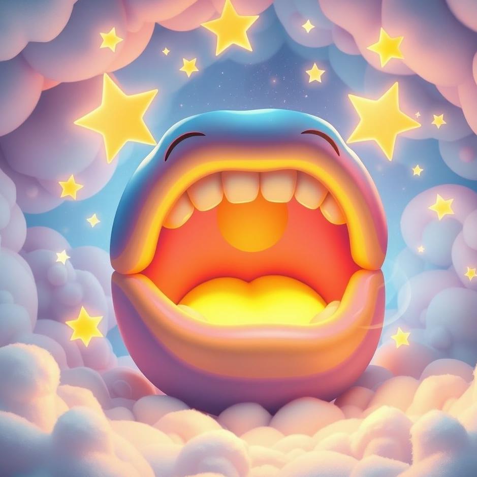 Dream : Cheering the mouth in the dream