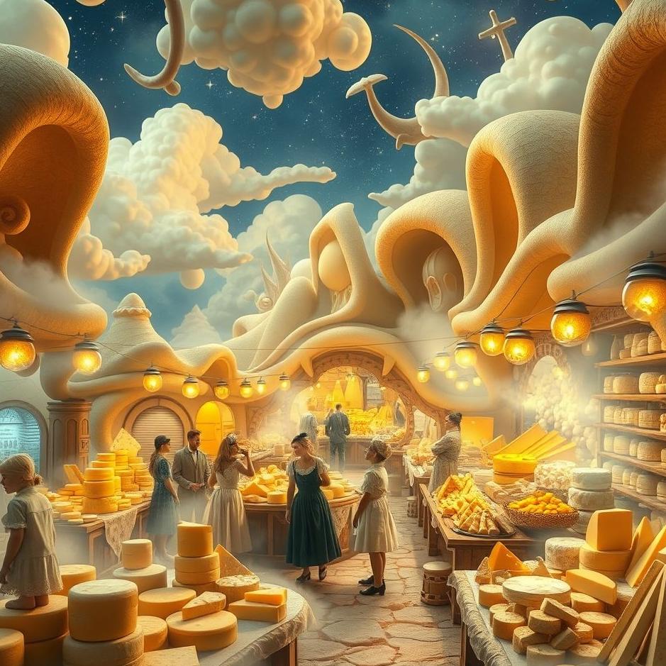 Dream : Cheese market in a dream