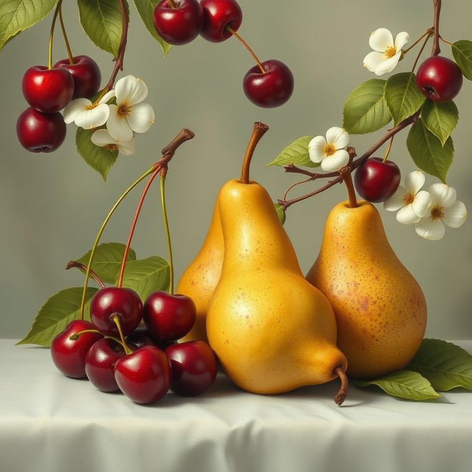 Dream : Cherries and pears in a dream