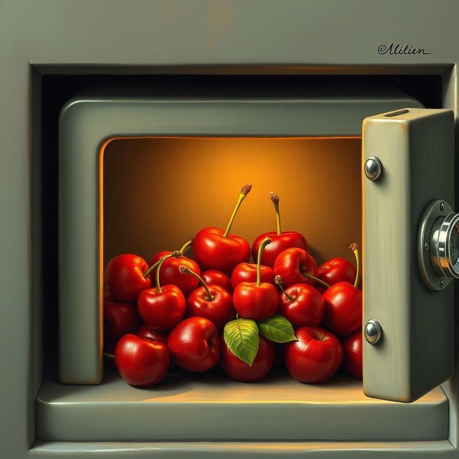 Dream : Cherries in a safe in a dream