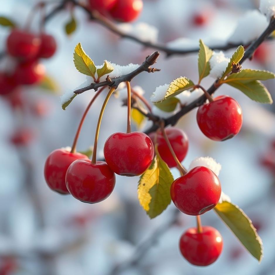 Dream : Cherries in the winter season in a dream